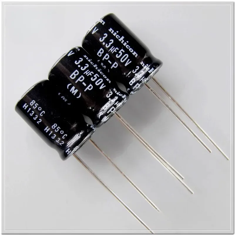 5PCS/20PCS Nichicon BP-P Series 3.3uF/50V Non-Polarized Electrolytic Capacitor for Audio