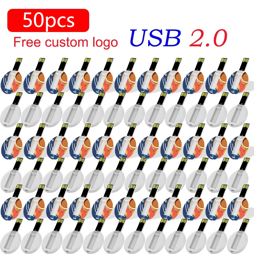 50pcs/lot Credit Card Memory Storage USB 2.0 Flash Drive 4GB 8GB 16GB 32GB 64GB 128GB Pen Drive Free Custom Logo Gift U Disk