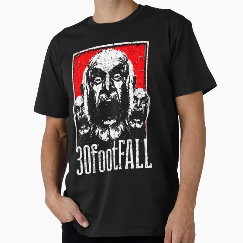 

30FootFall – Screaming Art with Furious Old Man in Psychotic Trio and Texas Punk Style Scary Halloween Gift T shirt for fans