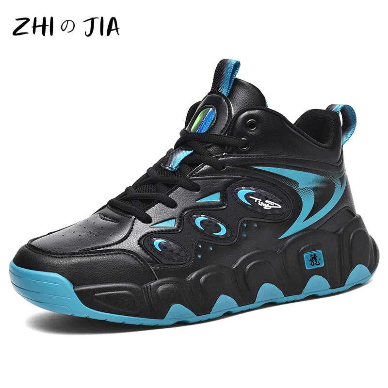 Super Fiber Leather Extra Large Trendy Men's Shoes Wear Resistant Anti slip Warm Casual Running Shoes Boys Outdoor Sneaker