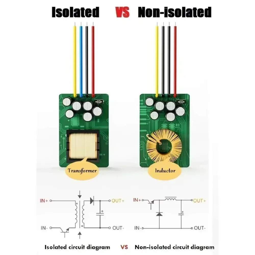 Isolated 12V 36V 48V 60V 84V 72V 24V 100V 150V to 5V 12V 24V 36V 48V Buck Step Down Converter Voltage Regulator 100V to 5V 12V