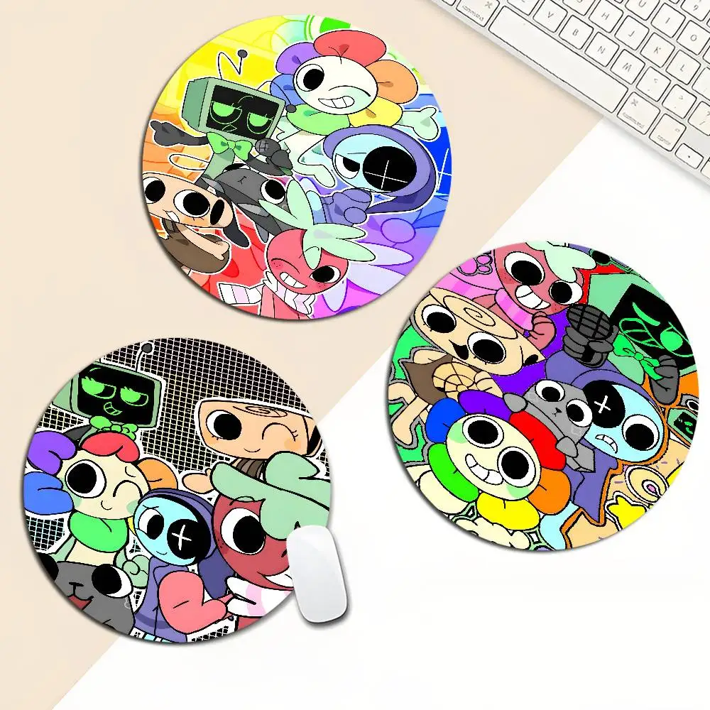 

D-Dandys WorldS Cartoon Small Round Office Student Gaming Thickened Pad Non-slip Cushion Mouse Pad for PC Computer Table
