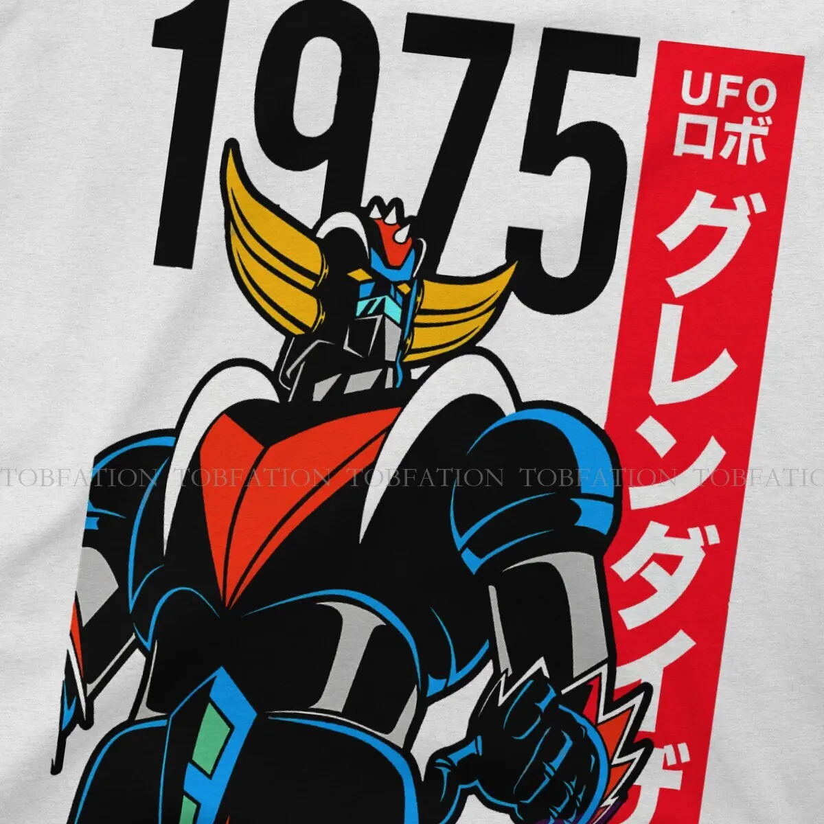 Anime UFO Robot Grendizer Actarus Goldrake 1975 cotone T Shirt Vintage Graphic maglietta da uomo o-collo abbigliamento da uomo