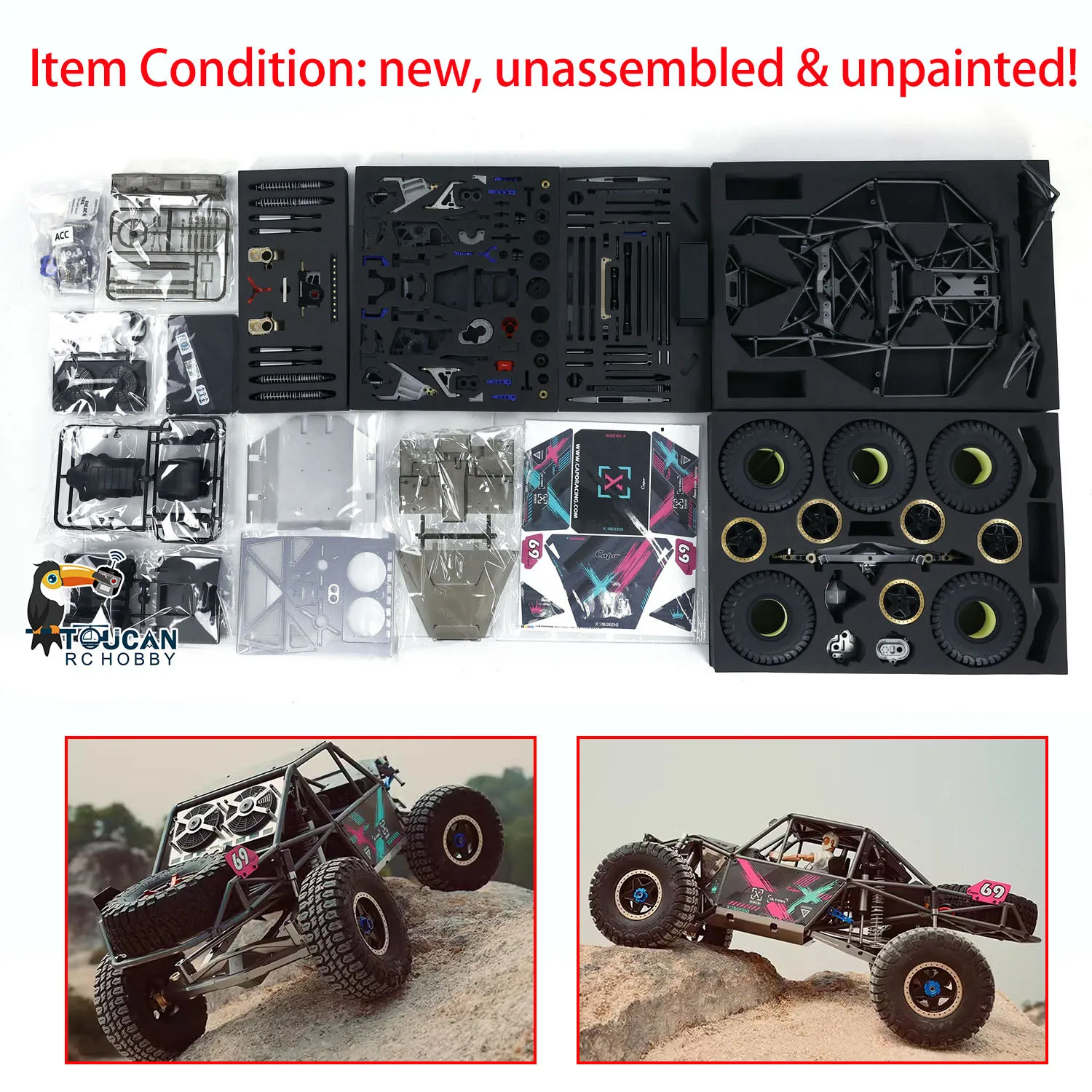 New Arrival Capo 1/8 RC Crawler Car U4 CD1582X 2 Speeds Radio Control Racing Vehicles Kits Toys for Boys  TH23512