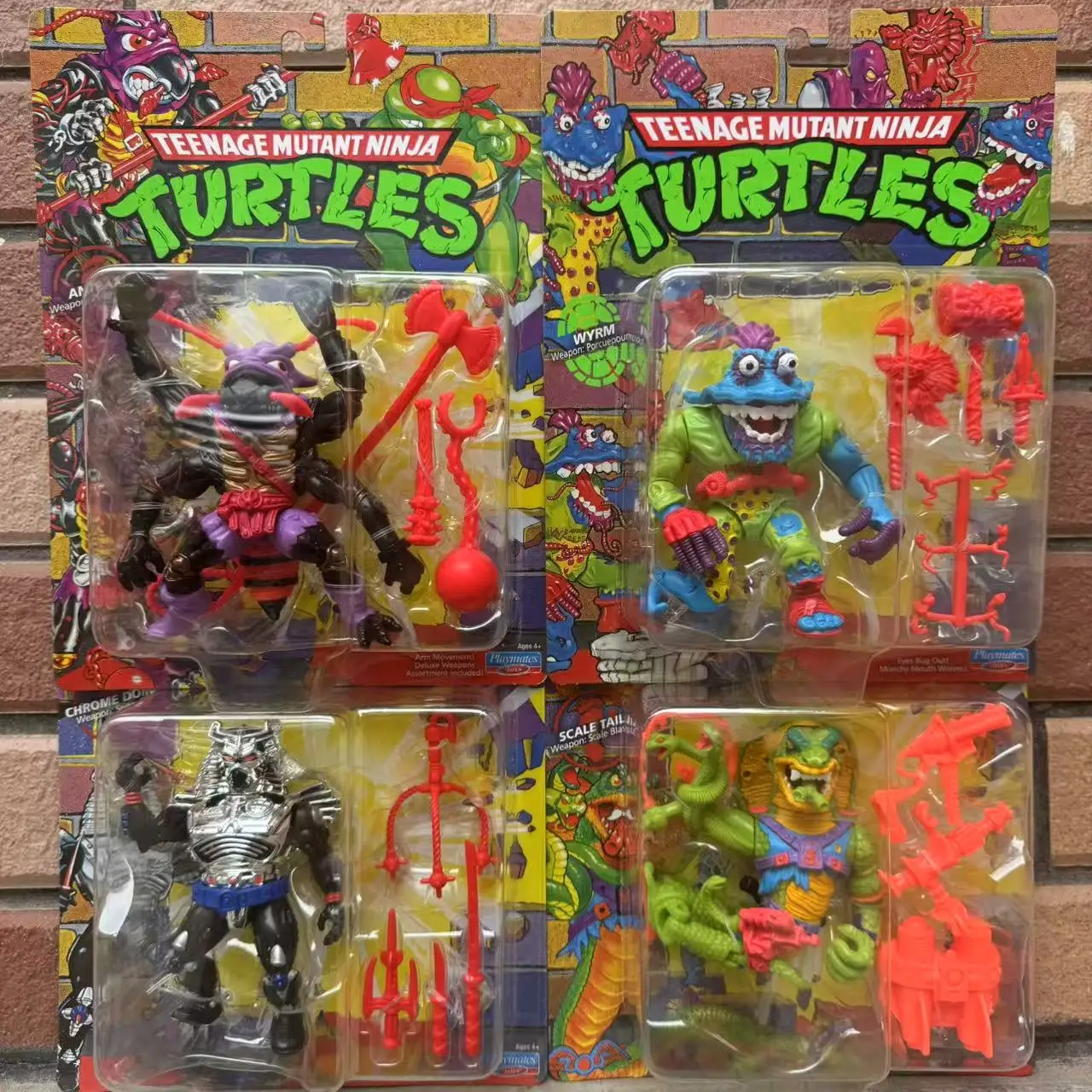 العلامة التجارية الجديدة زملاء اللعب في سن المراهقة سلاحف النينجا الكلاسيكية الذيل الصلب مقياس الذيل antrax wym كروم قبة عمل الشكل لعبة هدية