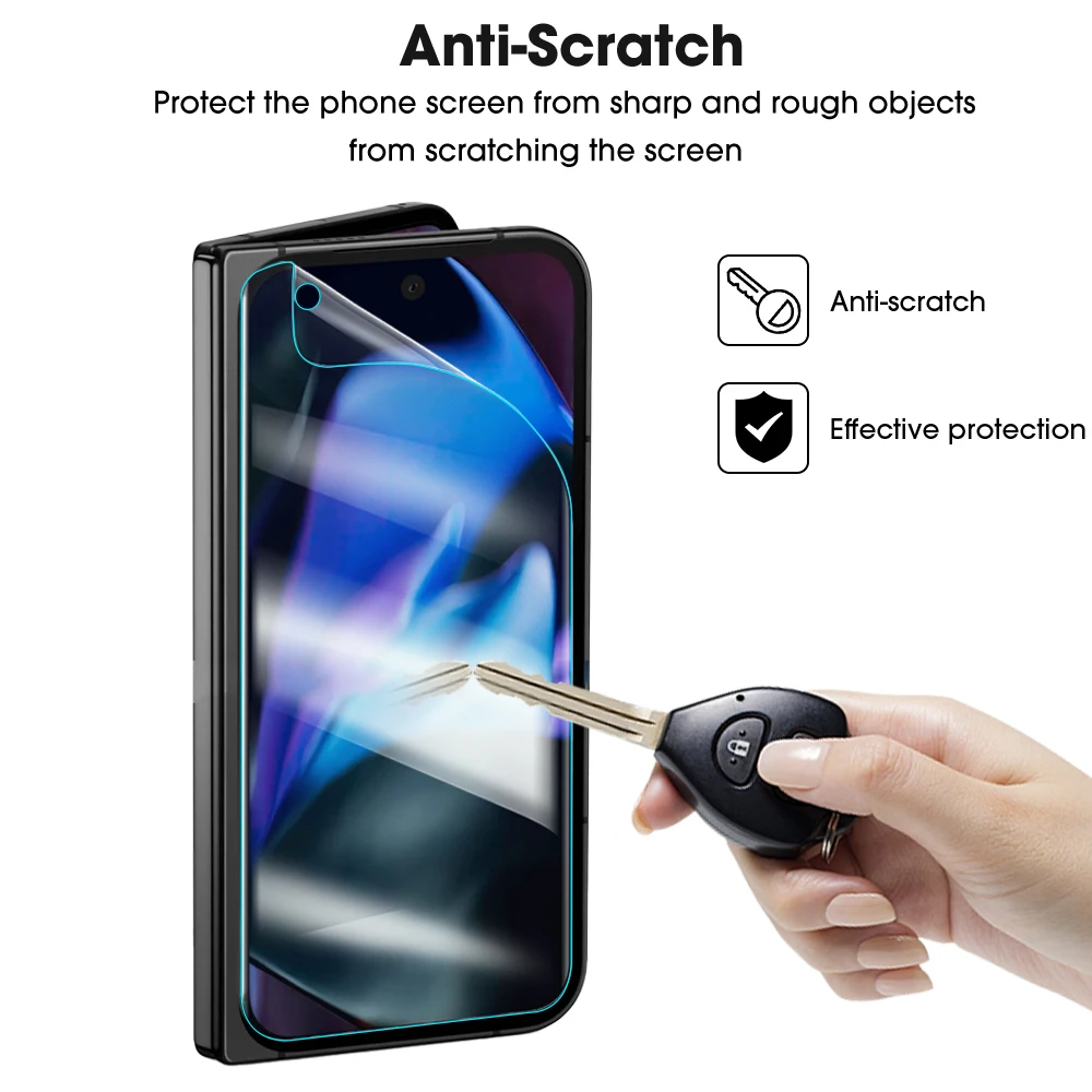 9 In 1 Clear Screen Protector For Google Pixel 9 Fold Anti Scratch Front Back Inner Hydrogel Films For Pixel9 Fold Accessories