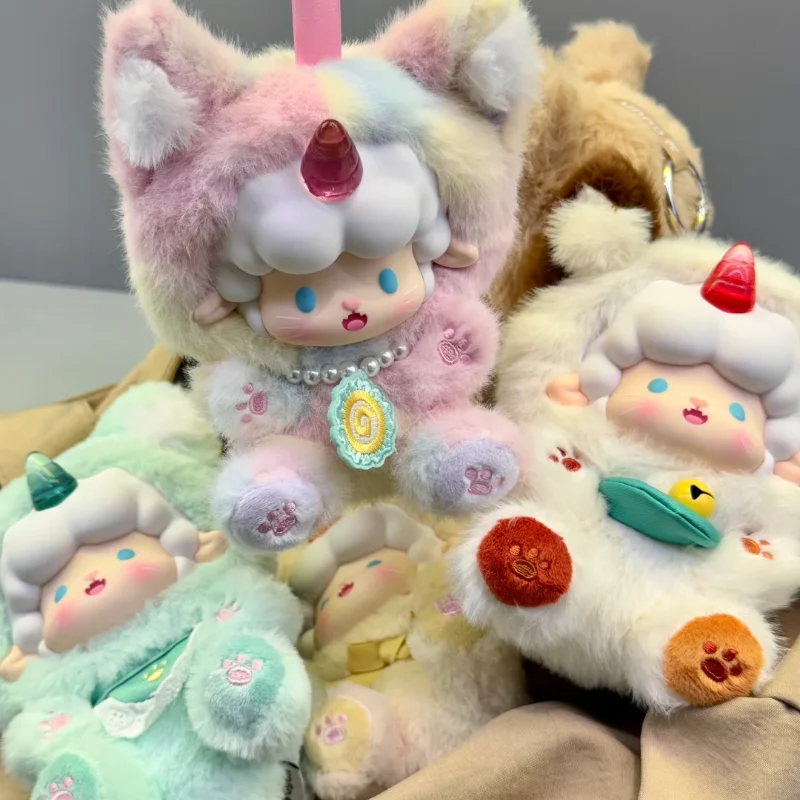 

Оригинальная виниловая плюшевая глухая коробка серии Gyun Candy Land, модная пушистая подвеска, загадочная коробка, кавайные украшения, сюрприз, праздничный подарок