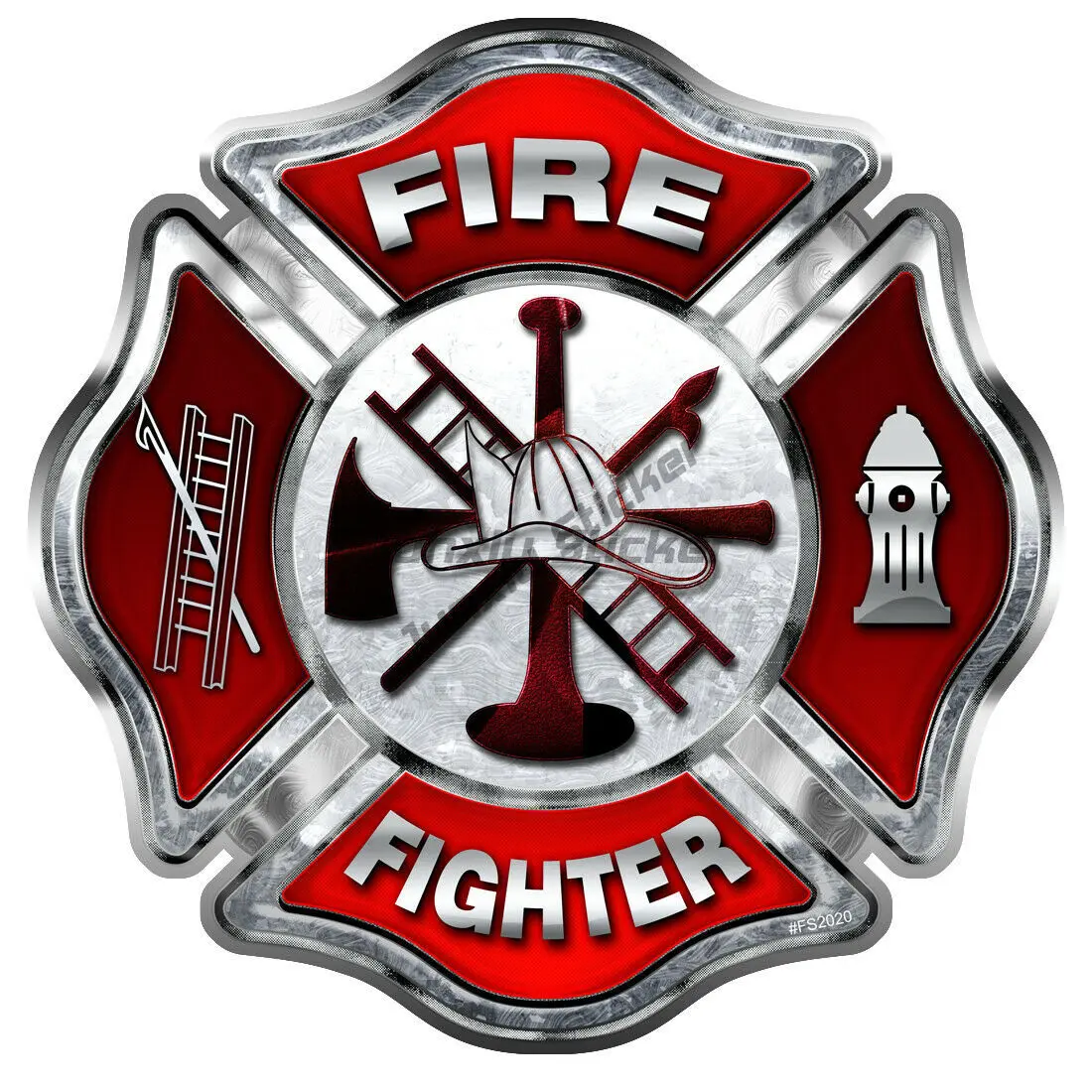 Firefighter Fire Department Volunteer Honor Badge Sticker Firefighter Honor Courage Rescue Sticker Car Truck Cooler Firefighter