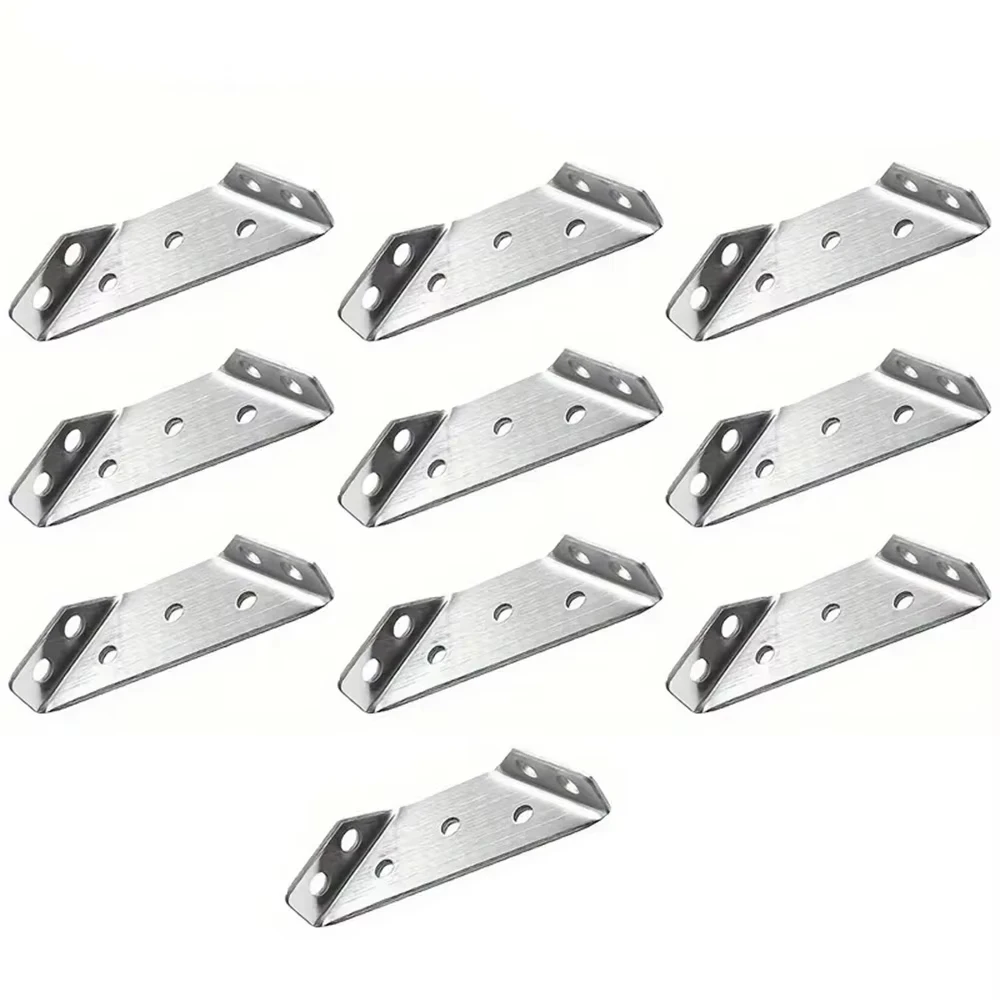 

10/20/40/50pcs Thickened Stainless Steel Angle Code 90 Degrees Right Angle Fixed Bracket Furniture Connectors