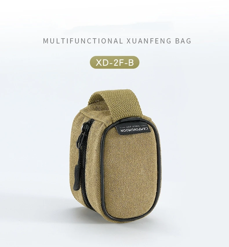 CAMPINGMOON XD-2F-B حقيبة تخزين صغيرة خارجية متعددة الوظائف تخزين موقد صغير مع أكياس قماش بطانة قابلة للفصل للتخييم