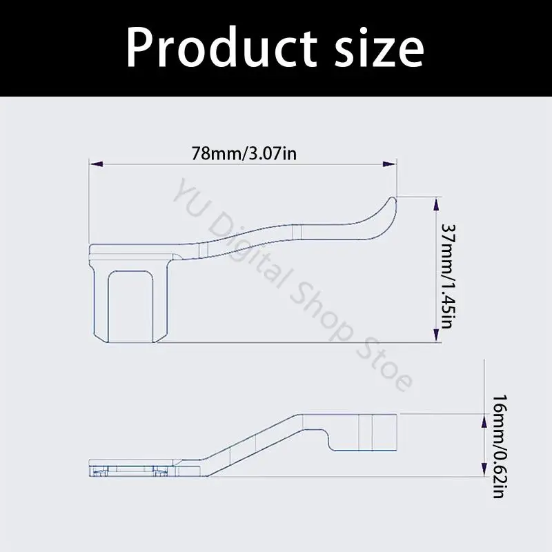 96BA Aluminium-Kamera-Fingergriff für R50V, strukturierte Blitzschuh-Halterung für den täglichen Transport, Reisen und – Detail 6
