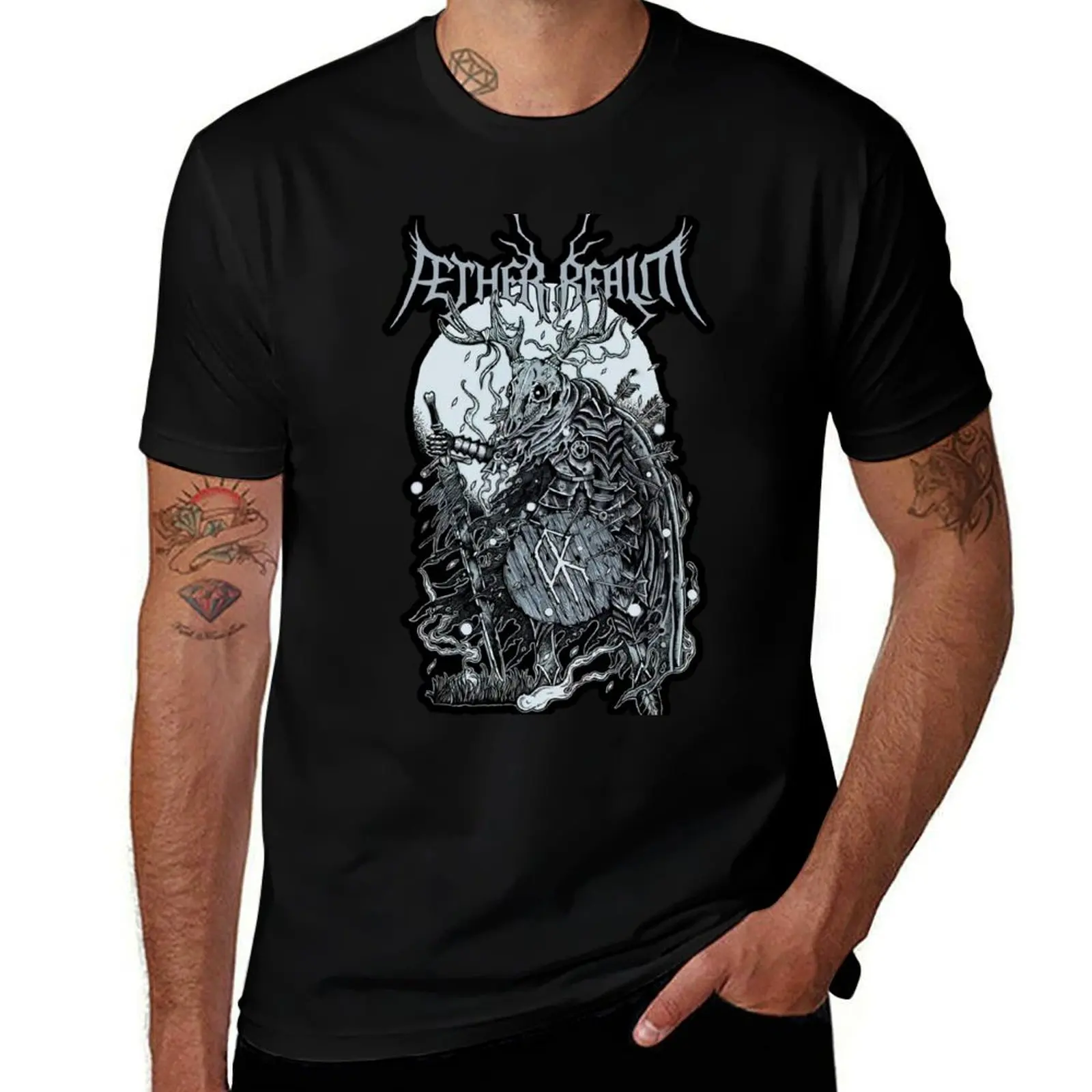 

the leshen warrior T-Shirt man t shirt cotton high quality t shirt men 100% cotton luxury brand t shirts with prints T-shirt