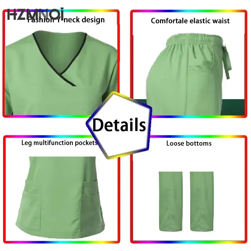 Uniforme médico para quirófano, conjunto de gomas de trabajo para Hospital, suministros médicos, enfermera, cirugía Dental, traje al por mayor, ropa de trabajo