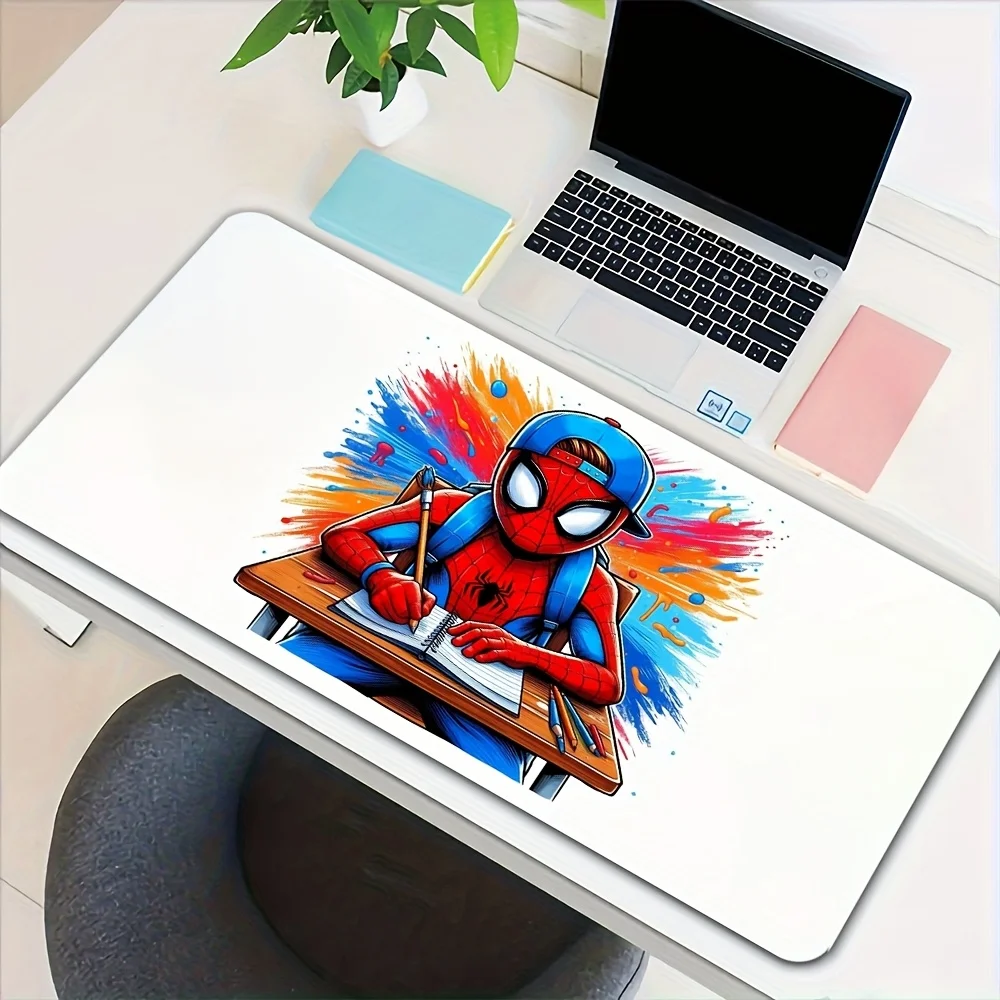 قطعة واحدة، لوحة ماوس ألعاب صغيرة بنمط موضوع سبايدر مان، مناسبة لمستلزمات مكتب المكتب، طاولة الدراسة، مكتب الكمبيوتر،