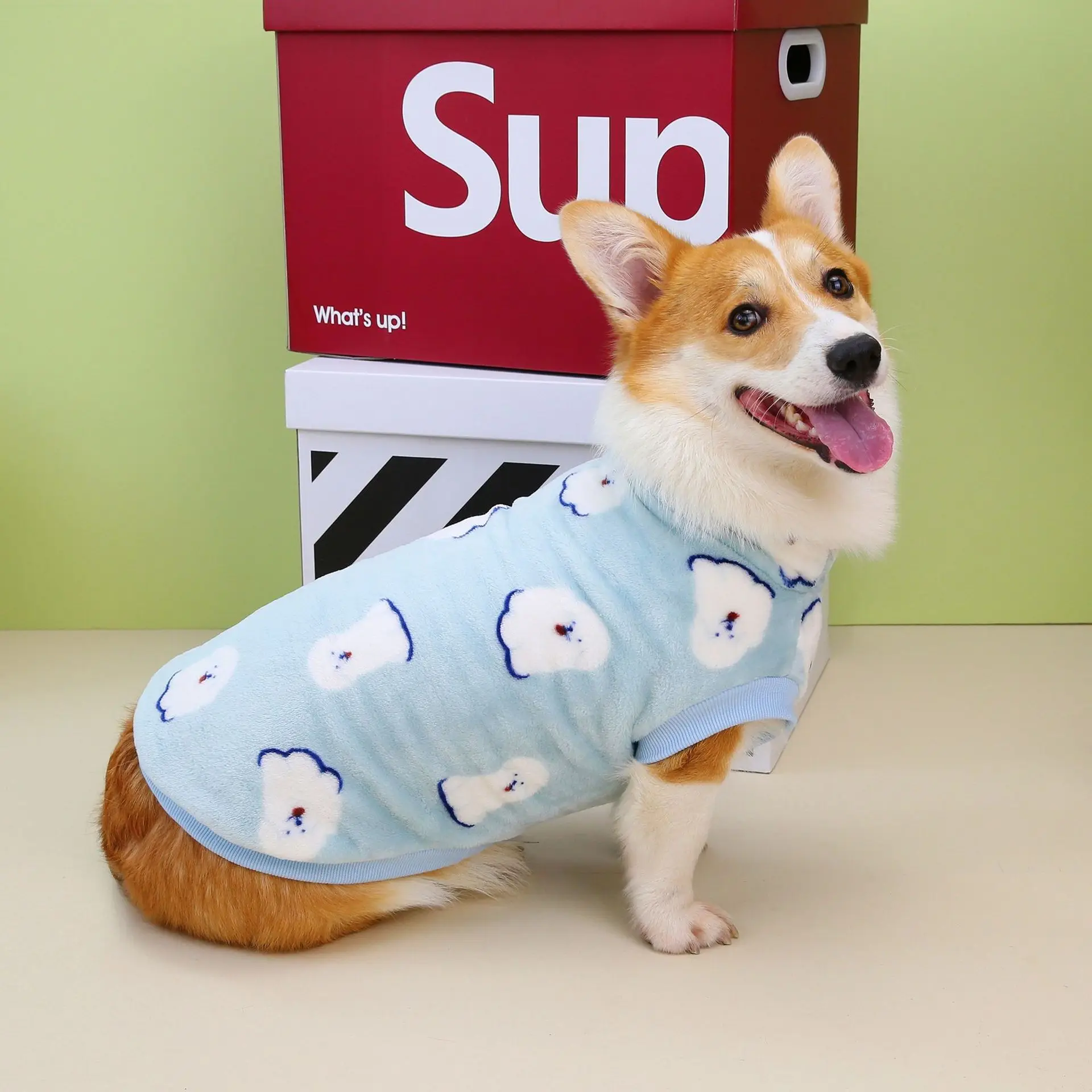 

Corgi Dachshund Dog Clothes Autumn and Winter New Short legged Dog Pet Clothes corgi Dog Fleece