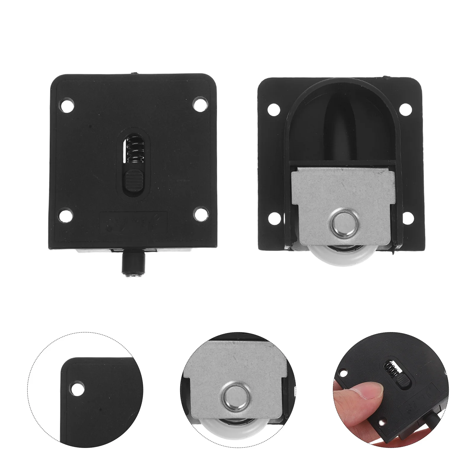 

Sliding Door Rollers Heavy Duty Wardrobe Cabinet Hardware Smooth Quiet Floor Protection Reinforced Load Capacity For Home