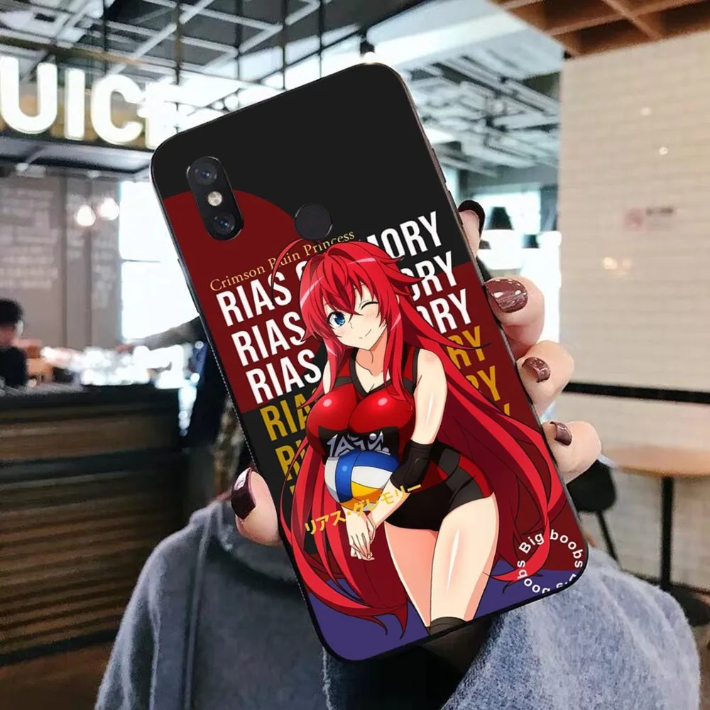 Rias Gremory Phone Case For Xiaomi Mi 5X 8 9 10 11 12 lite pro 10T PocoX3pro PocoM3 Note 10 pro lite