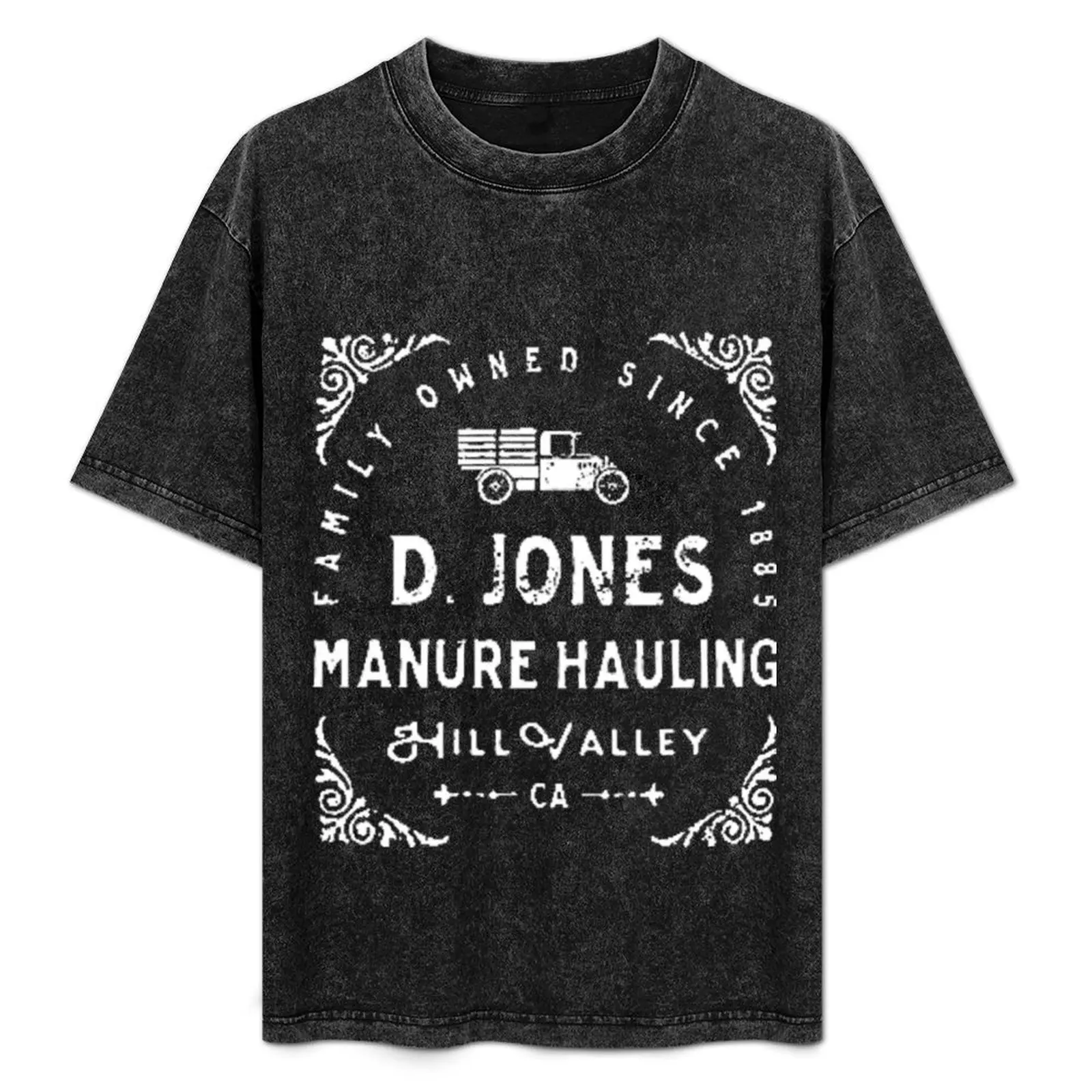 

D Jones Manure Hauling T-Shirt Basic Tee Shirt for Everyday Outfit