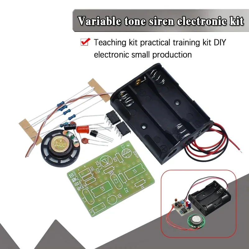 NE555 Variable Siren Kit Instructional Kit Training Kit Small Made DIY Student Lab