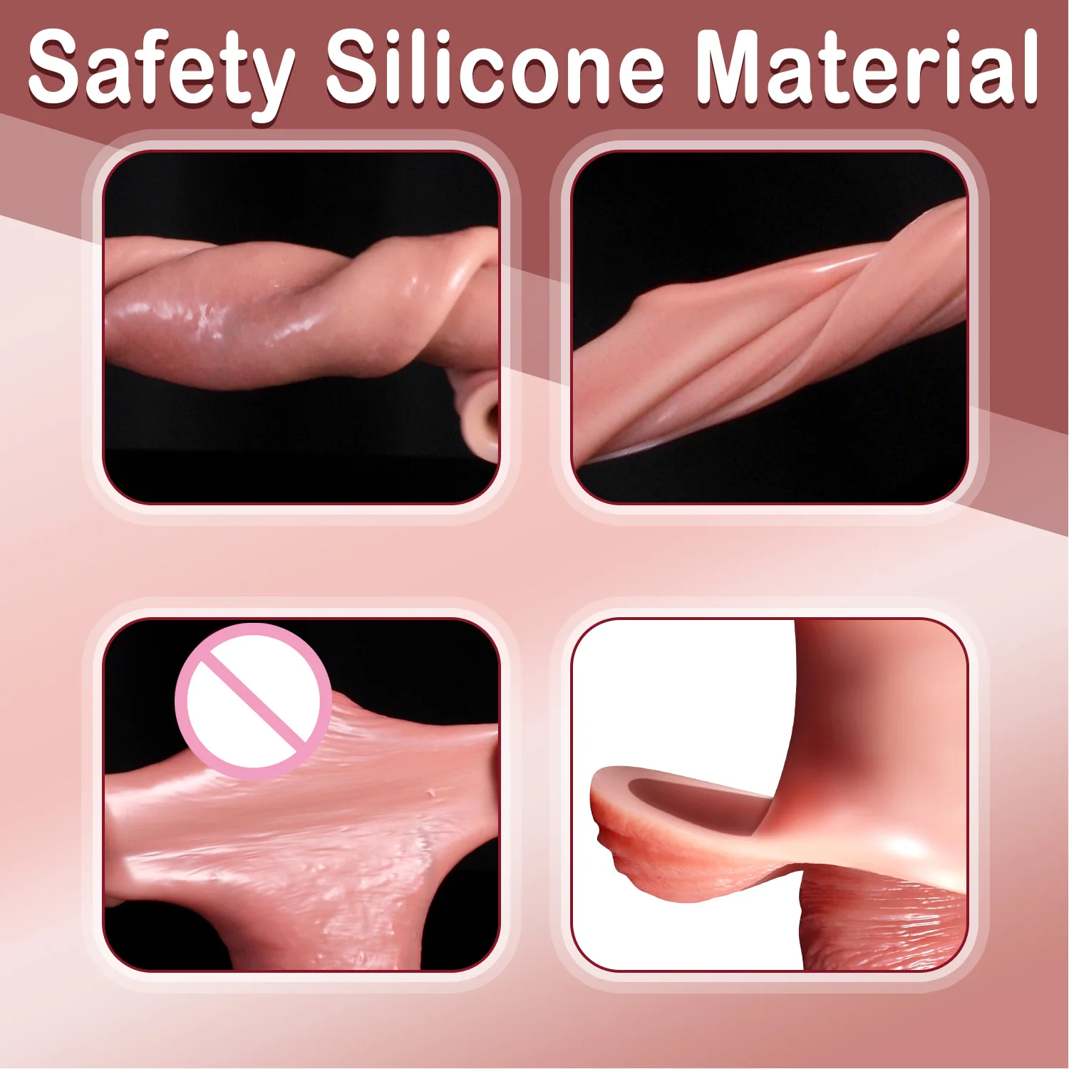 Male cock sleeve Reusable Realistic Penis Sleeve Penis Enlargement/Extender Silicone hollow dildo Sex toys for men Condom Couple