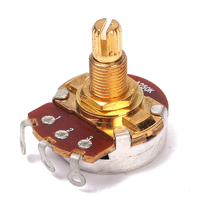 2 ชิ้นกีตาร์เบส Volume Tone Control หม้อ Potentiometer Switch A250K