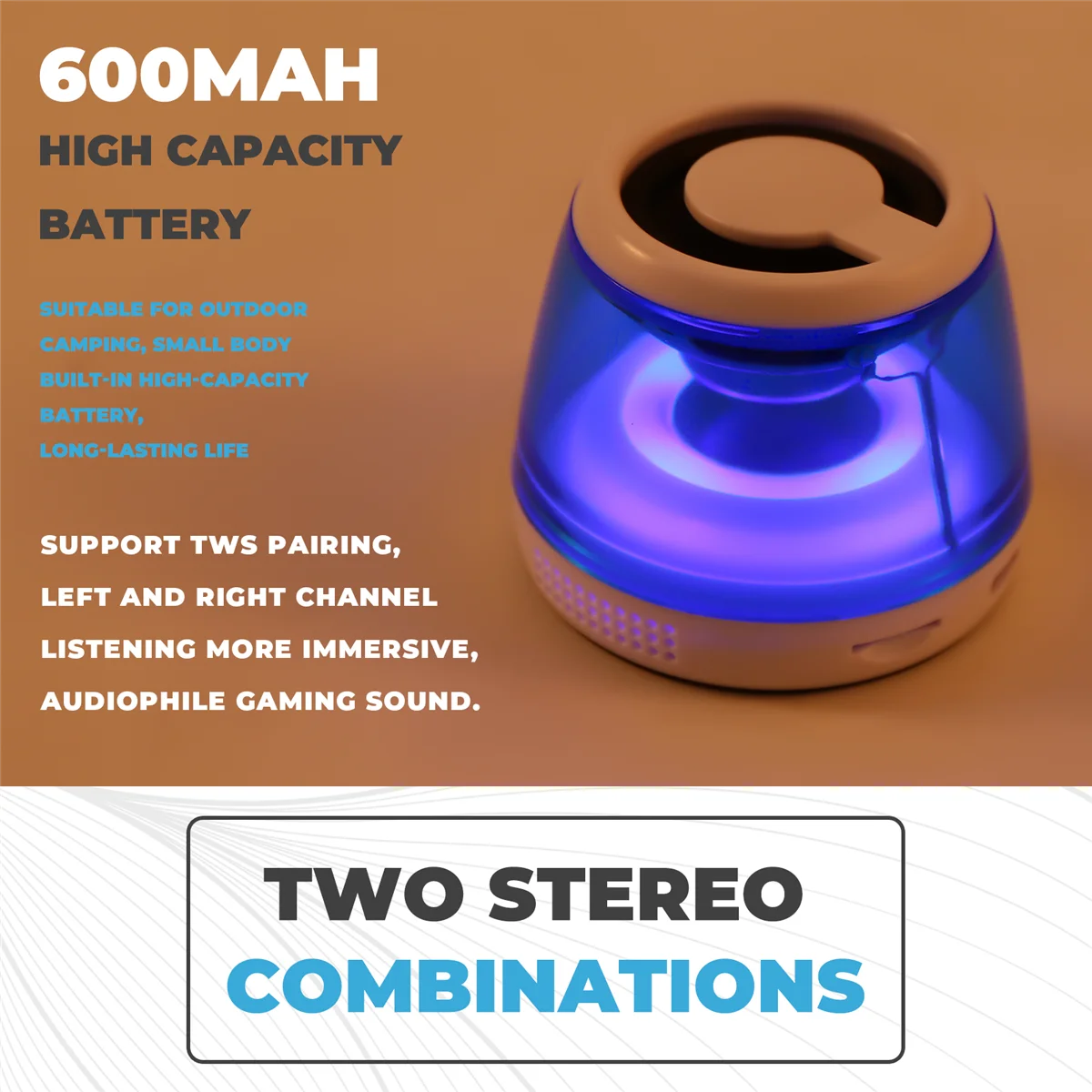 

Мини-карманный Bluetooth-динамик Магнитный RGB окружающий свет Bluetooth Саундбар Беспроводной True Stereo MP3-плеер