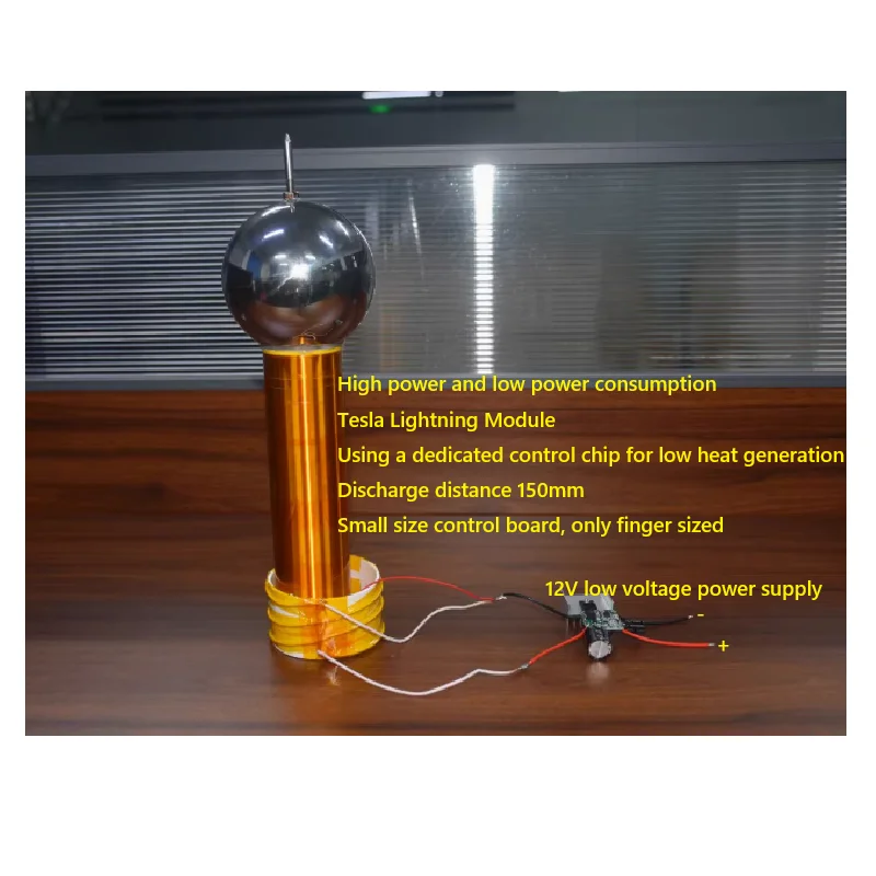 

Катушка Тесла с искусственной молнией, мощный модуль разряда воздуха, высоковольтная катушка, повышающая катушка XKT-Z6
