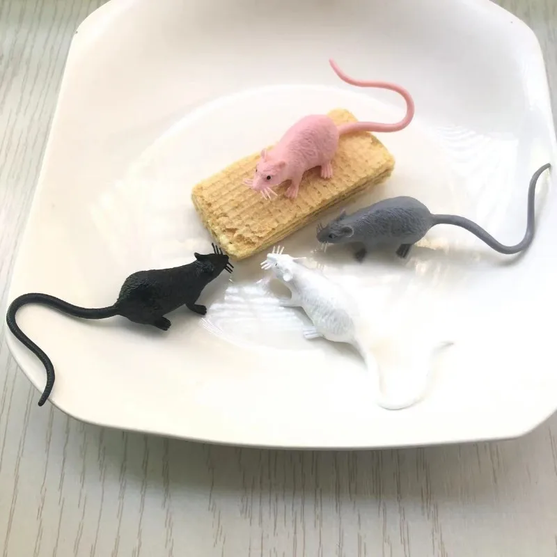 1 قطعة نموذج الماوس الصغير محاكاة هالوين الفئران الصغيرة نابض بالحياة الرعب محاكاة ساخرة لعبة مخيفة هالوين كذبة أبريل المزحة الدعائم