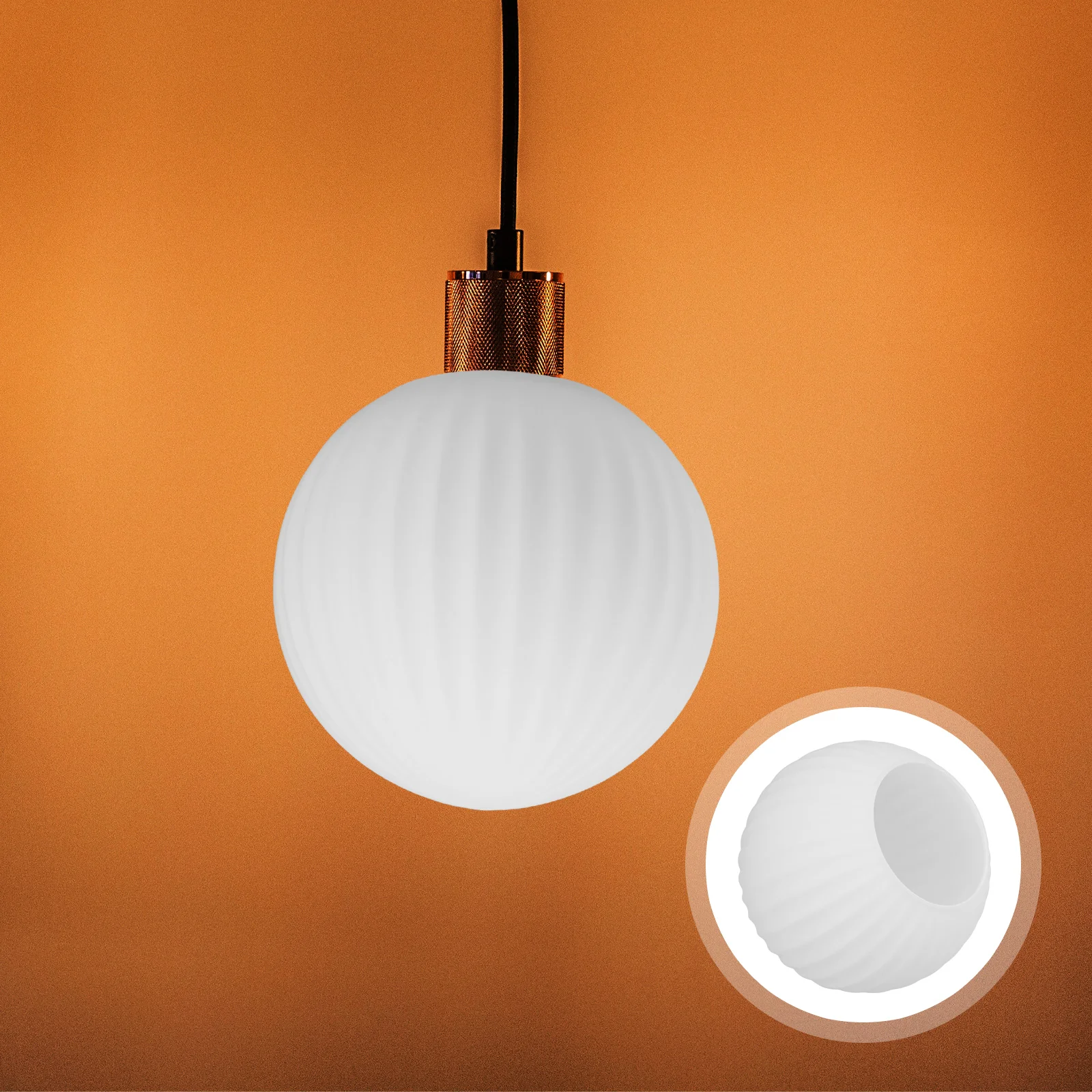 Spherical Glass Lampshade Pendant Lights Lighting Replacement Globes Frosted Hanging
