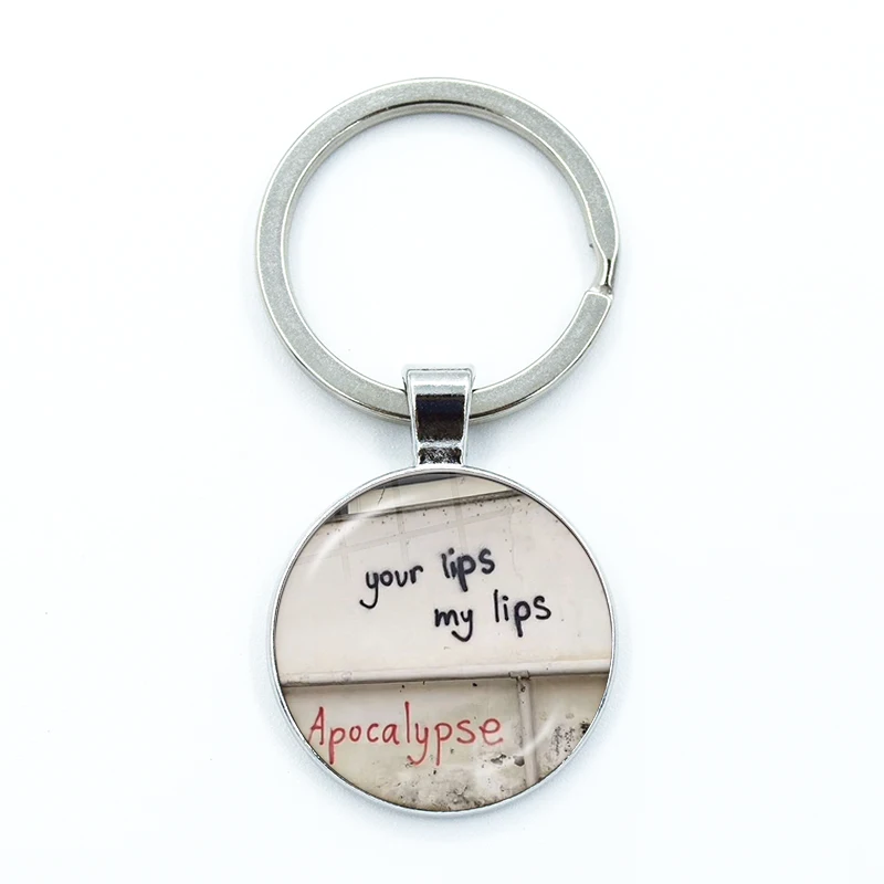 cigarettes after sex necklace Cigarettes After Sex It's Affection Always Your Lips My Lips Glass Pendant  Keychain Jewelry Charm Bag Souvenir Key Ring