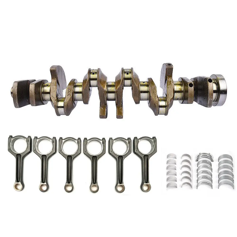 N55 3.0L Engine Crankshaft w/ 6pc Con Rods & Bearings Set 7580483 11 24 7 624 615 for BMW X1 X4 X5 X6 135i 535i 640i 335i 435i