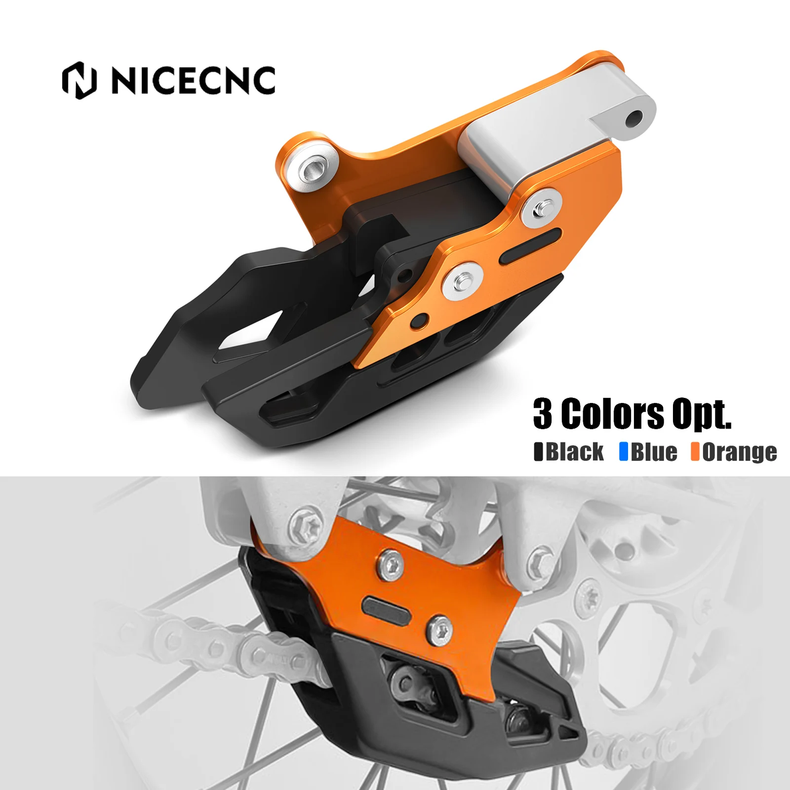 

NICECNC For KTM EXC 300 EXC 250 EXCF 350 EXC 450 SX 125 SXF 250 SXF 450 XCW 300 XC XCF TPI Six Days 2008-2022 Chain Guide Guard