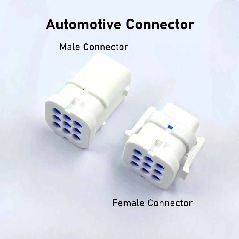 DJ7021B-1.8-11/21 White 1.8 Series Automotive Connector 2/3/4/6/9 Hole Waterproof Connector Male and Female Harness Butt Sheath