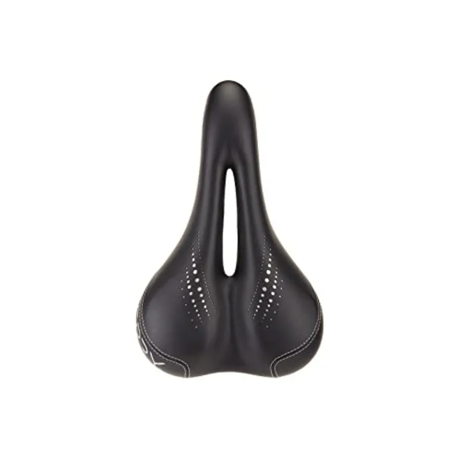 Liberator X Gel Bike Seat for Women - Comfortable Touring Bicycle Seat Cushion, Wider Contoured Rear and Large Cutaway, Dura-Te