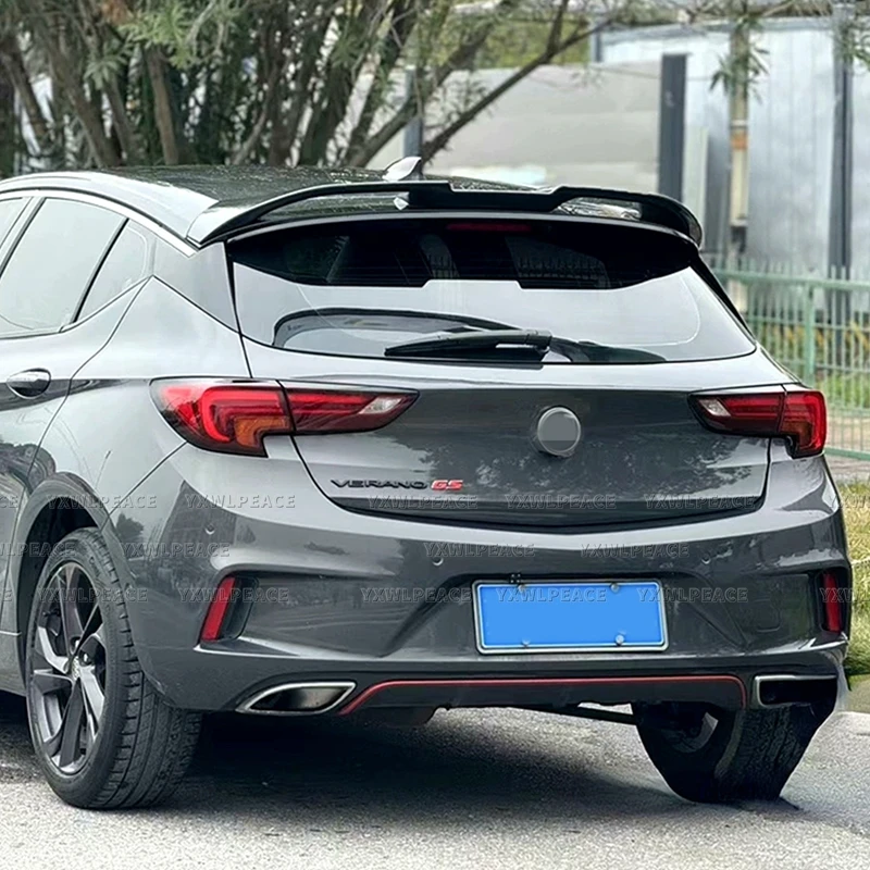 For Opel Astra K 2015 2016 2017 2018 High Quality ABS Material Unpainted Color Rear Trunk Lip Wing Spoiler Car Accessories