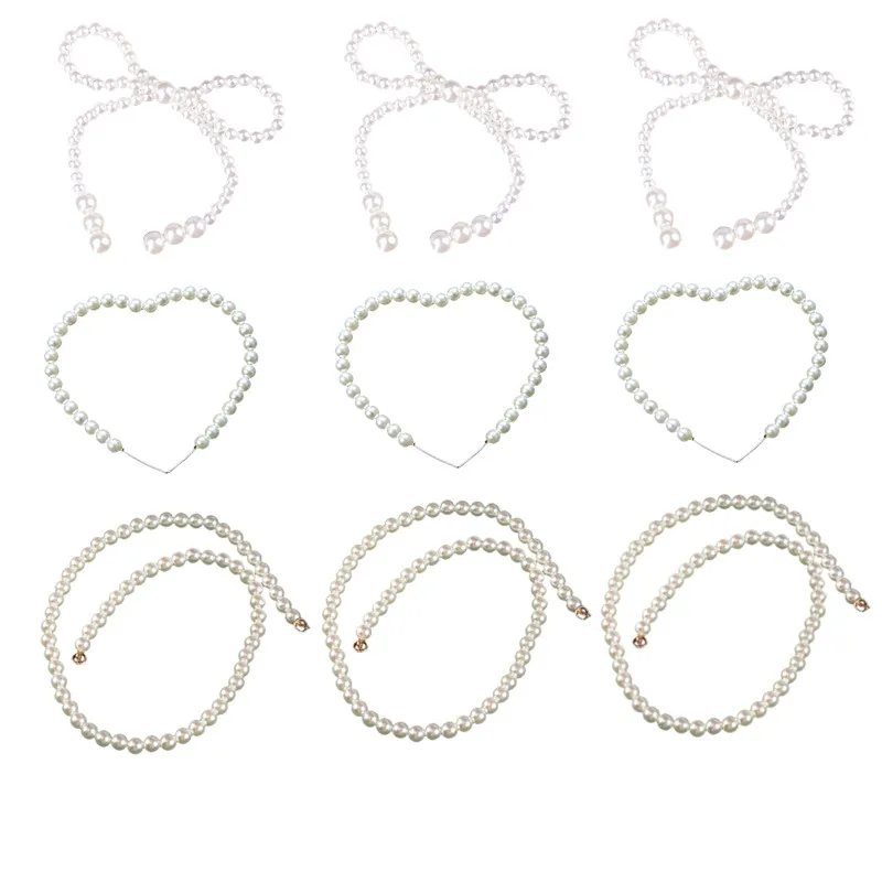 

Декоративный элемент для торта в форме жемчужного сердца ко Дню святого Валентина, цепочка-узелок, украшение для десертного стола, модные праздничные аксессуары