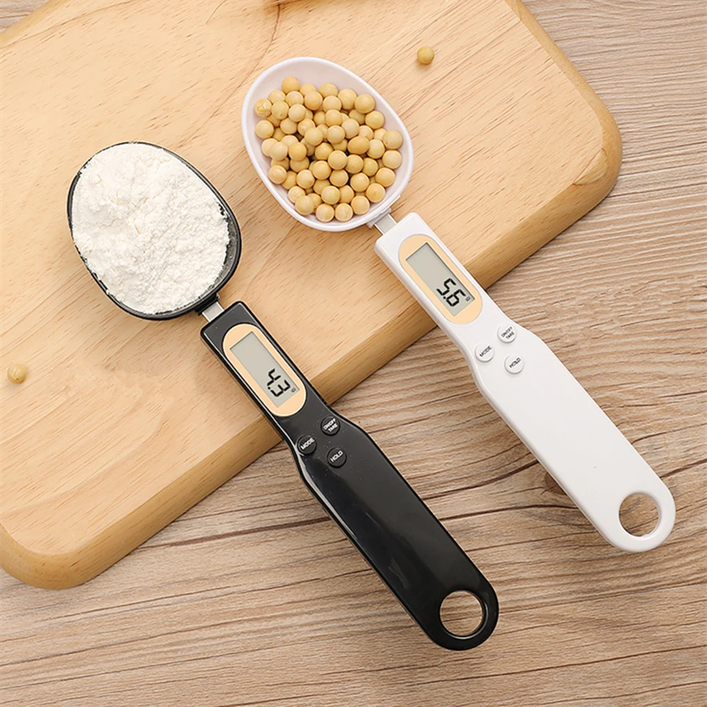 High precision LCD Digital Spoon Scale 0.5-500g Electronic Kitchen Scale Weight Measuring Tools for Milk Coffee Bakeware Scale