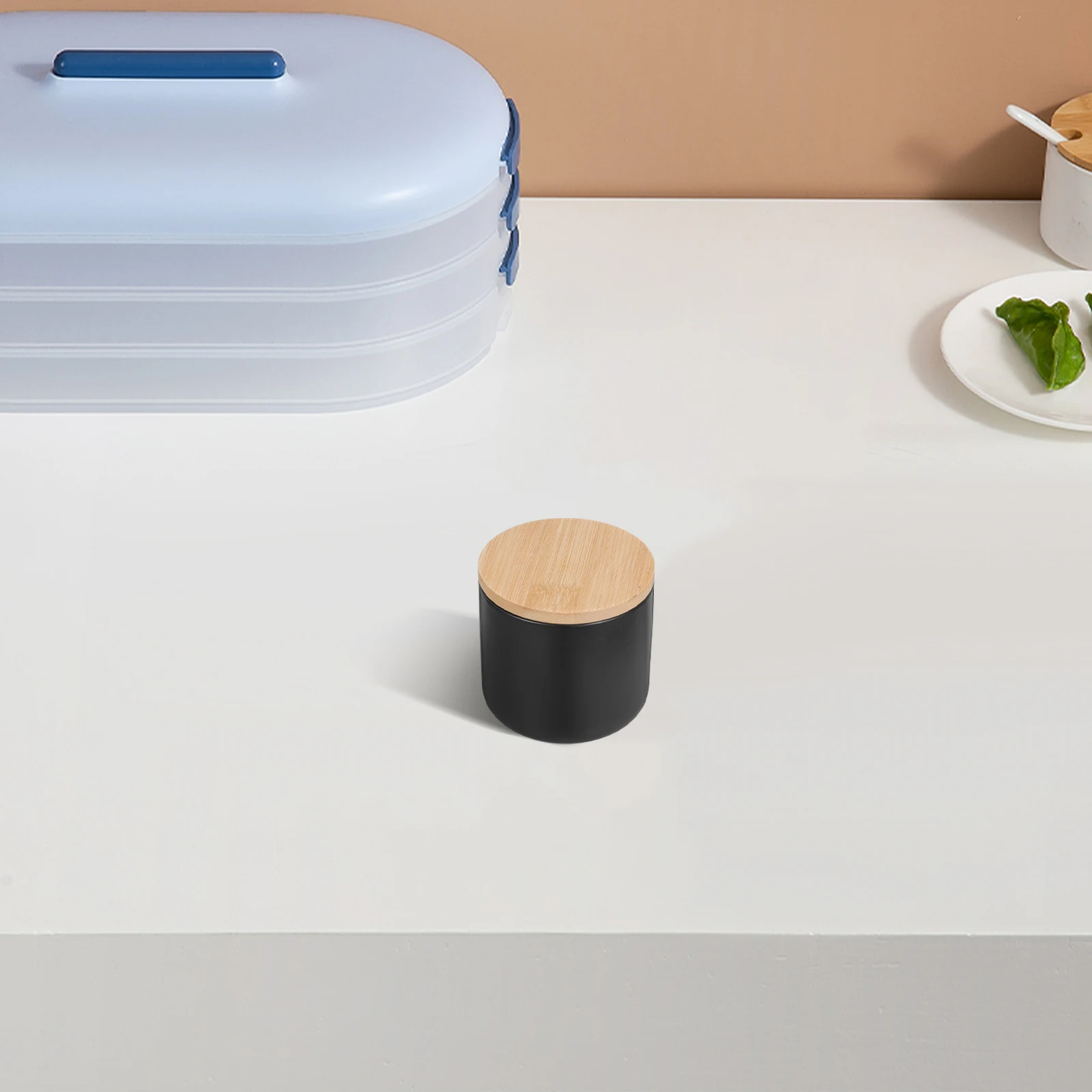 

Sealed with Lid Multigrain Storage Box Small Ceramic Jar Canned Preservation Kitchen Canisters
