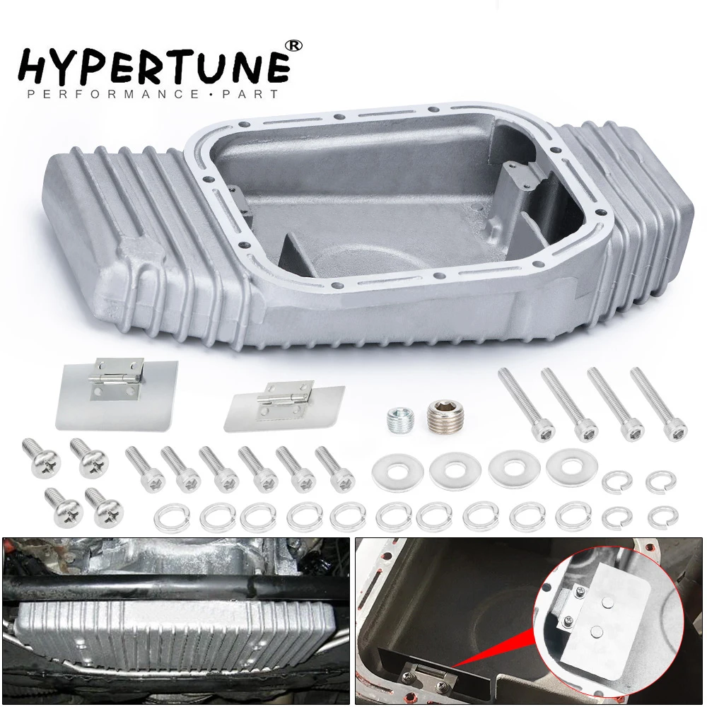 High Capacity Cast Aluminium Baffled Oil Sump Pan Upgrade For 89-02 Nissan SR20 SR20DET S13 S14 S15 Silvia 240SX 180SX OP49