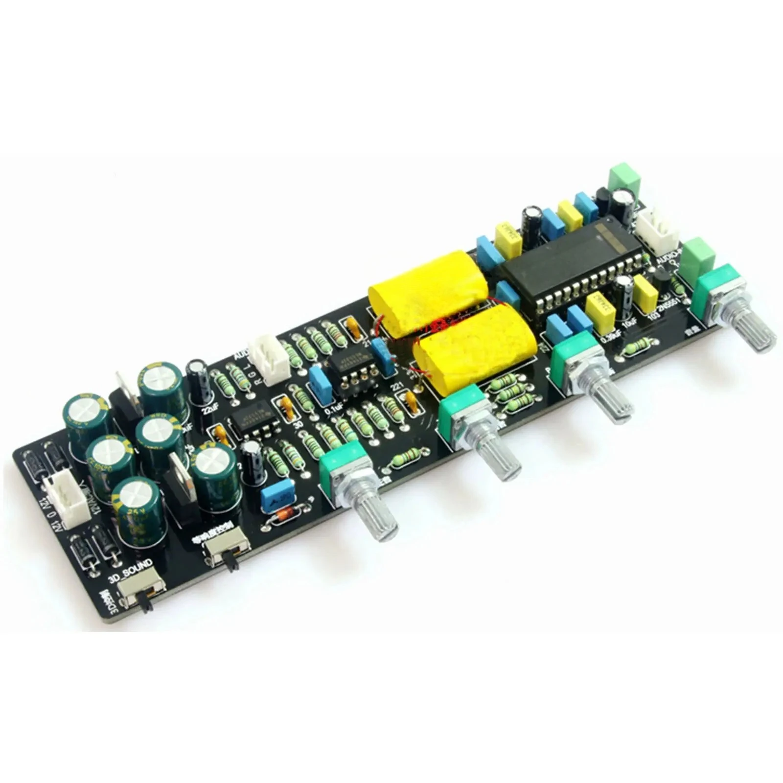Adapted for LM4610 Tone Control Board w/3D Surround and Equal Loudness Volume AC 12V-0-12V