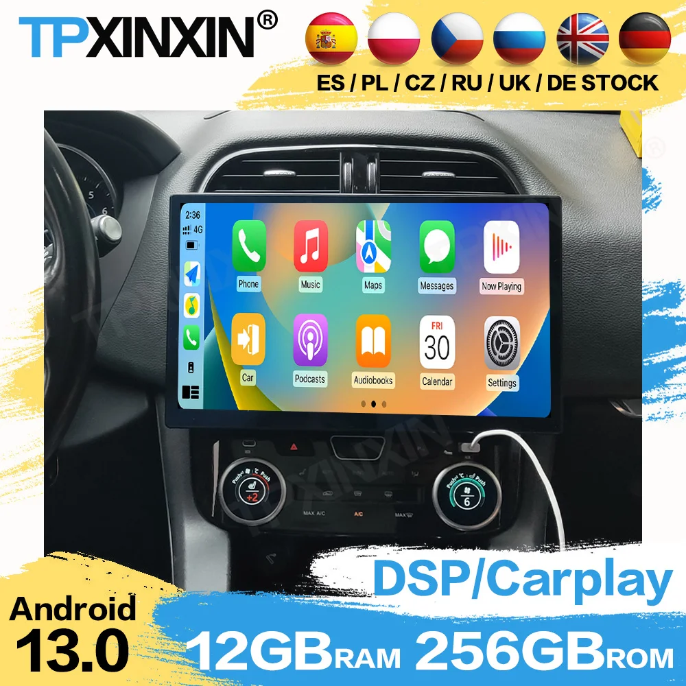 

13.3 Inch Screen Car Radio For Jaguar Android Auto GPS Navigation Multimedia Video Player Stereo Receiver Head Unit