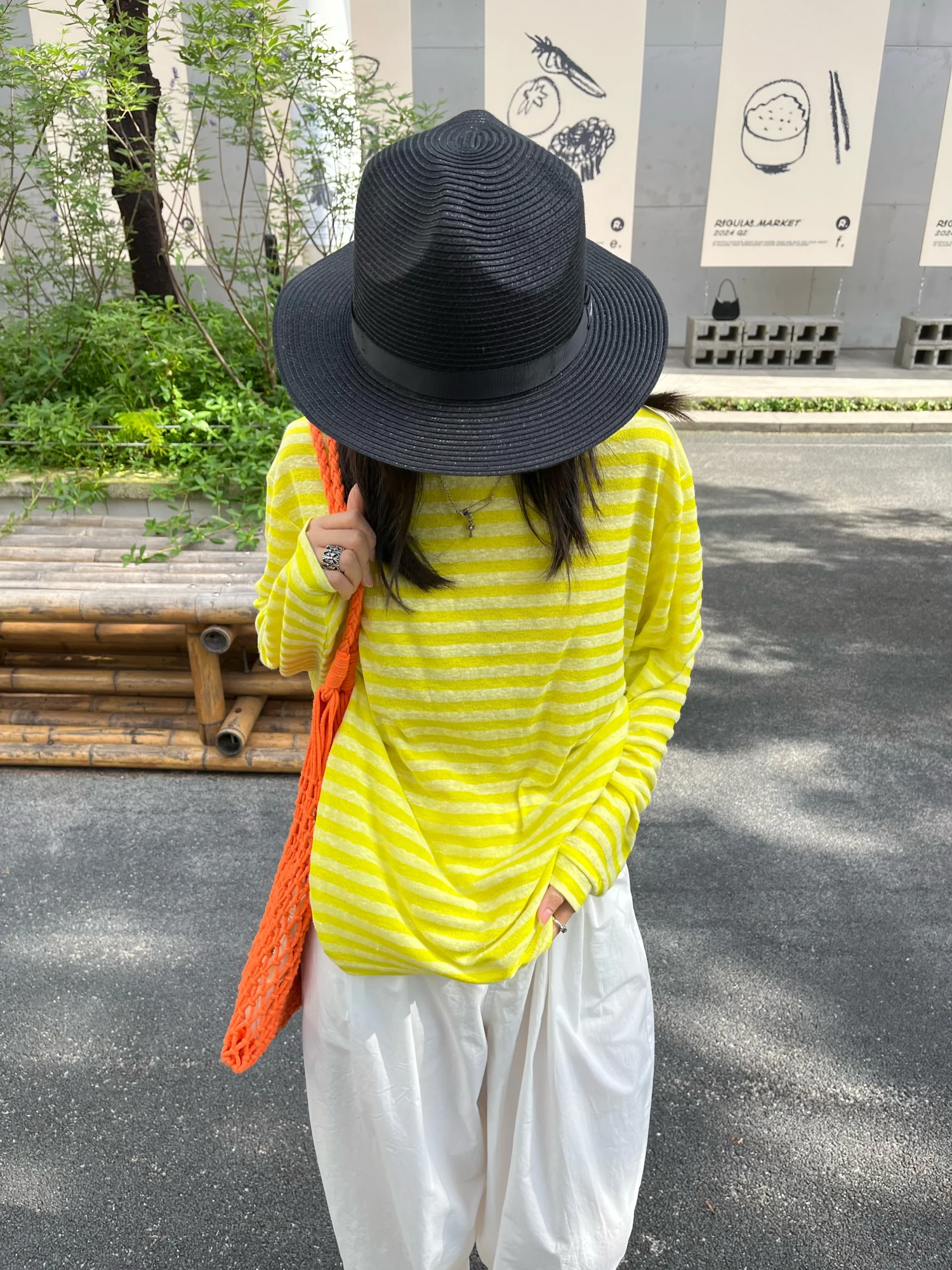 

Aboutkeke Summer Korean Sle Striped Loose Comfortable Breathable Sun Protection Long Sve T-irt Cool Feeling Air Condit...