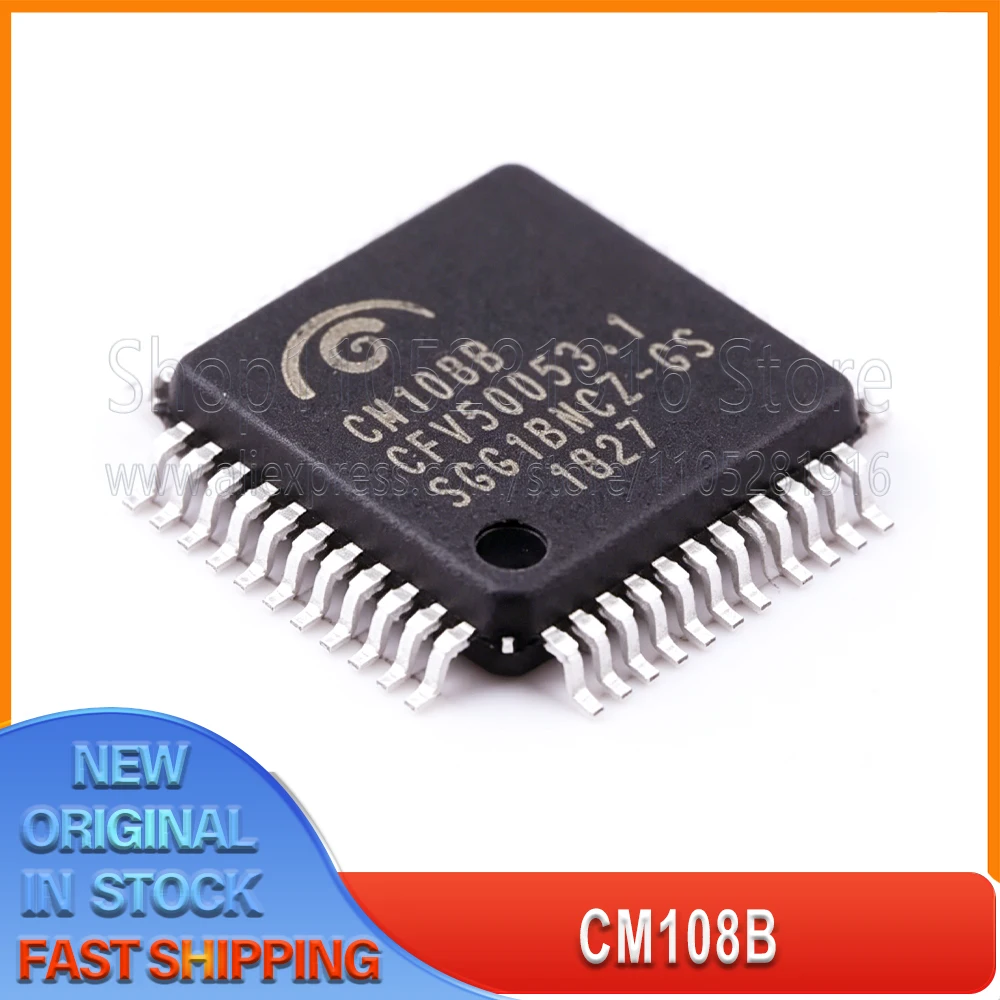 

1~20PCS/LOT CM108B QFP48 Highly integrated USB audio chip 100% New Spot stock