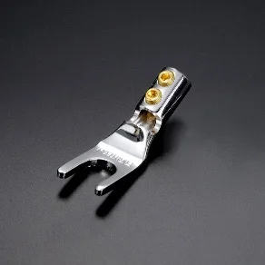 4 Stück/FURUTECH FP201 rhodiniert vergoldet Fever Lautsprecher Lautsprecherkabel Y-Yoke-Stecker