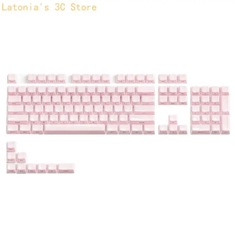 Crystal Jelly und Gaming-Tastatur-Tastenkappen-Set, seitlich bedruckte OEM-Profilform mit 113-Tasten-Stil für die – Detail 5