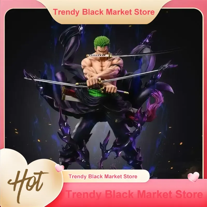 

JT One Piece Roronoa Zoro Haki Burst Demon Spirit Anime Figure Collectible Statue Desktop Decoration Birthday Gift For Boys