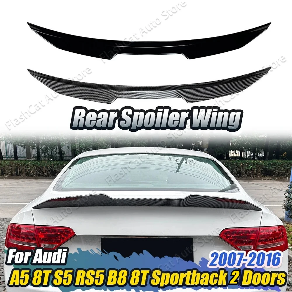 PSM Stil Auto Hinten Stamm Lip Trim Schwanz Flügel Body Kits Heckspoiler Für Audi A5 8T Coupe Sport S5 RS5 B8 8T 2 Türen 2007-2016