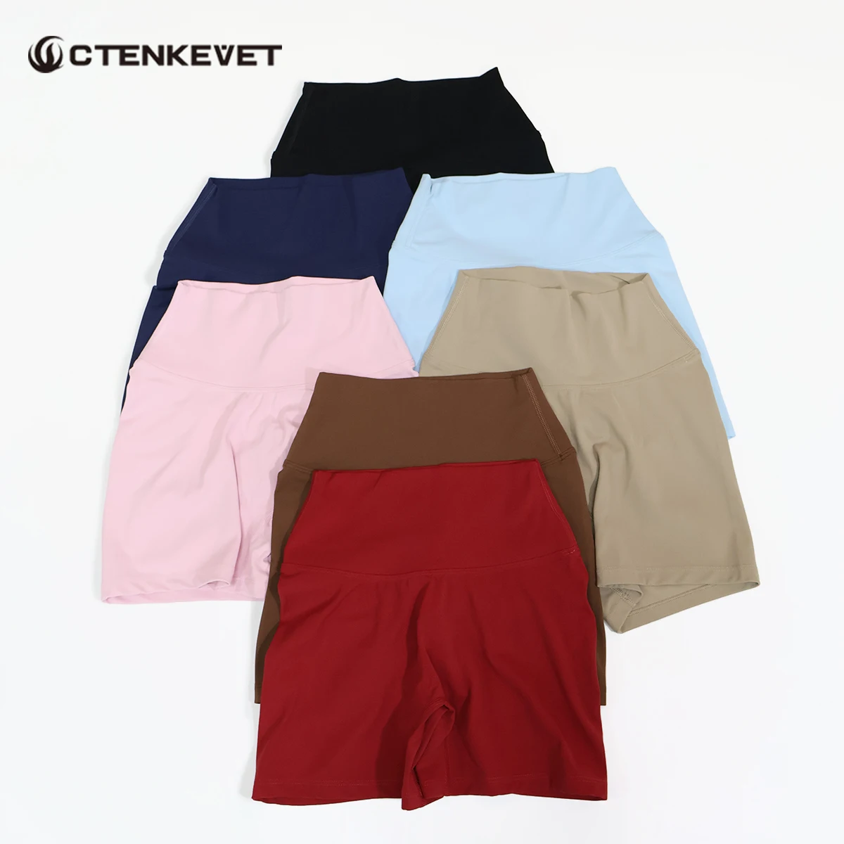 

Женские спортивные шорты Ctenkevet с высокой талией, быстросохнущие, для фитнеса, тренировок, велоспорта, йоги, леггинсы, быстросохнущие шорты для бега