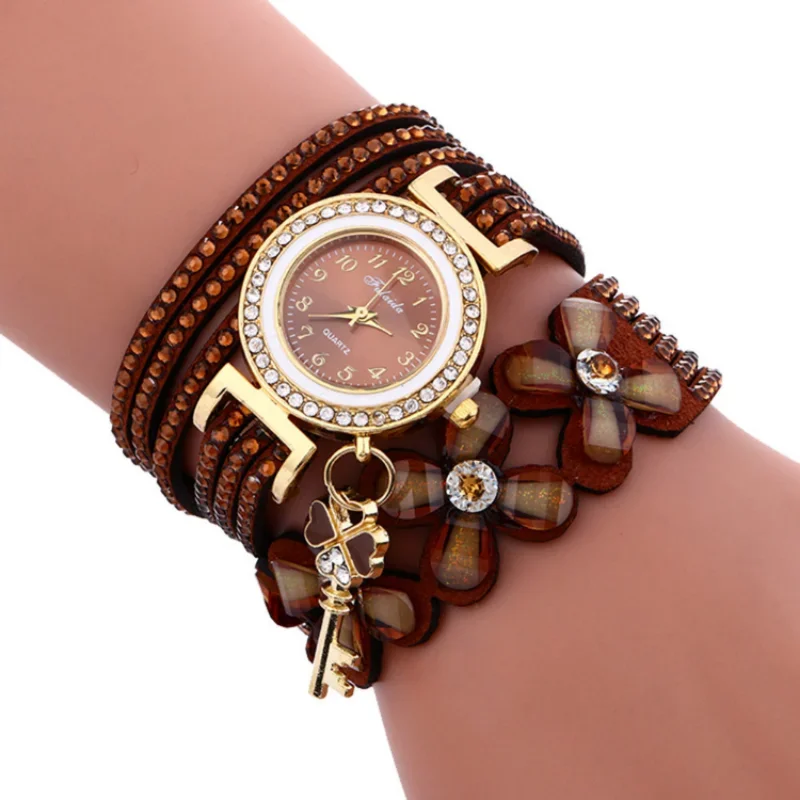 Fashion Watches Women White Chimes Leather Bracelet Lady Womans Wrist Top Style Watches for Elegant Women Fashionable часы 2023