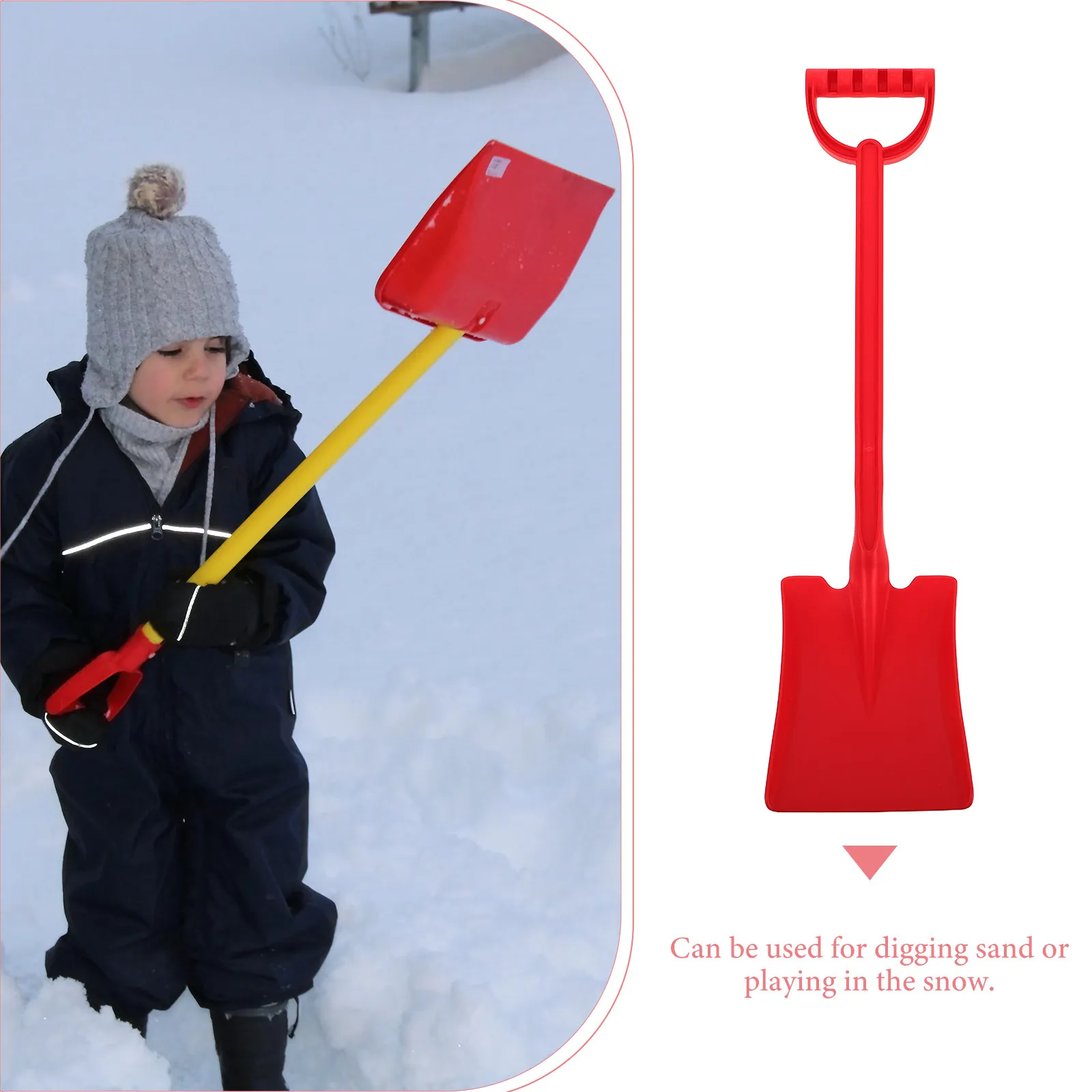 Kids Plastic Shovel Beach Scoop Shovels Boys Girls Summer Outdoor Snow Yard Digger Scooper Beach Trowel